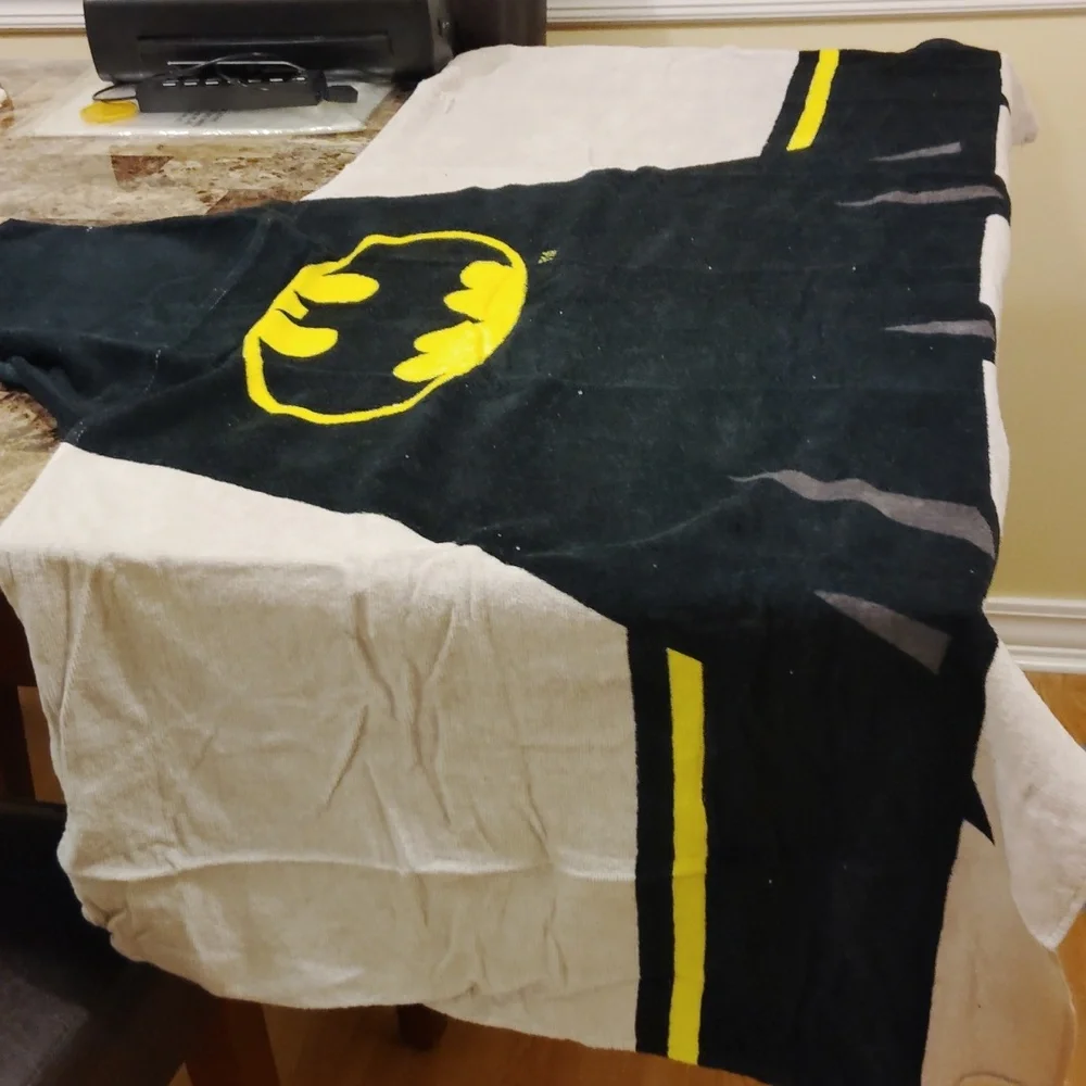 Batman hooded towel wrap